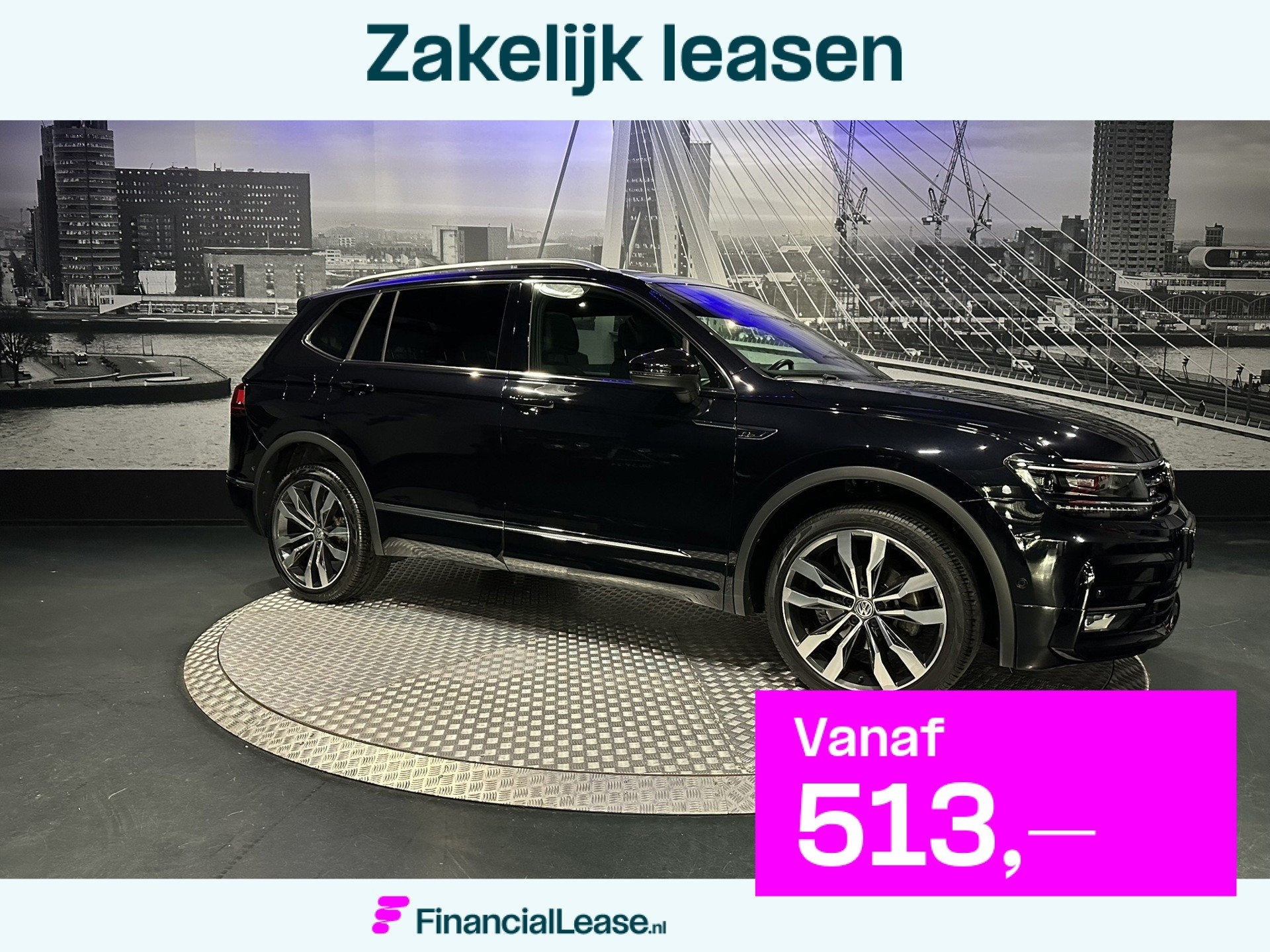 Volkswagen Tiguan Allspace 1.5 TSI Highline Business R 7p. *, Dealer onderhouden, 4 cilinders, 150 pk, Zwart