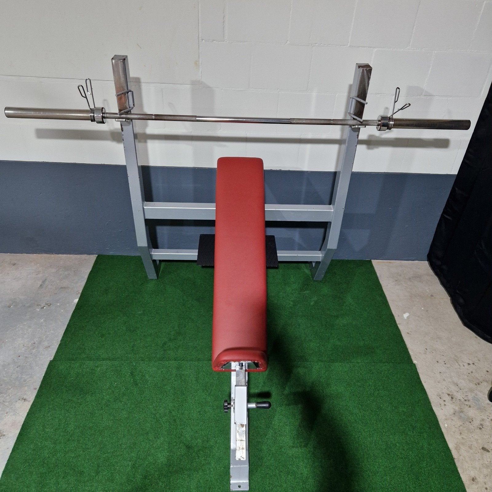 Professionele Incline benchpress, drukbank Olympische stang, Sport en Fitness, Fitnessapparatuur, Ophalen, Krachtstation, Zo goed als nieuw
