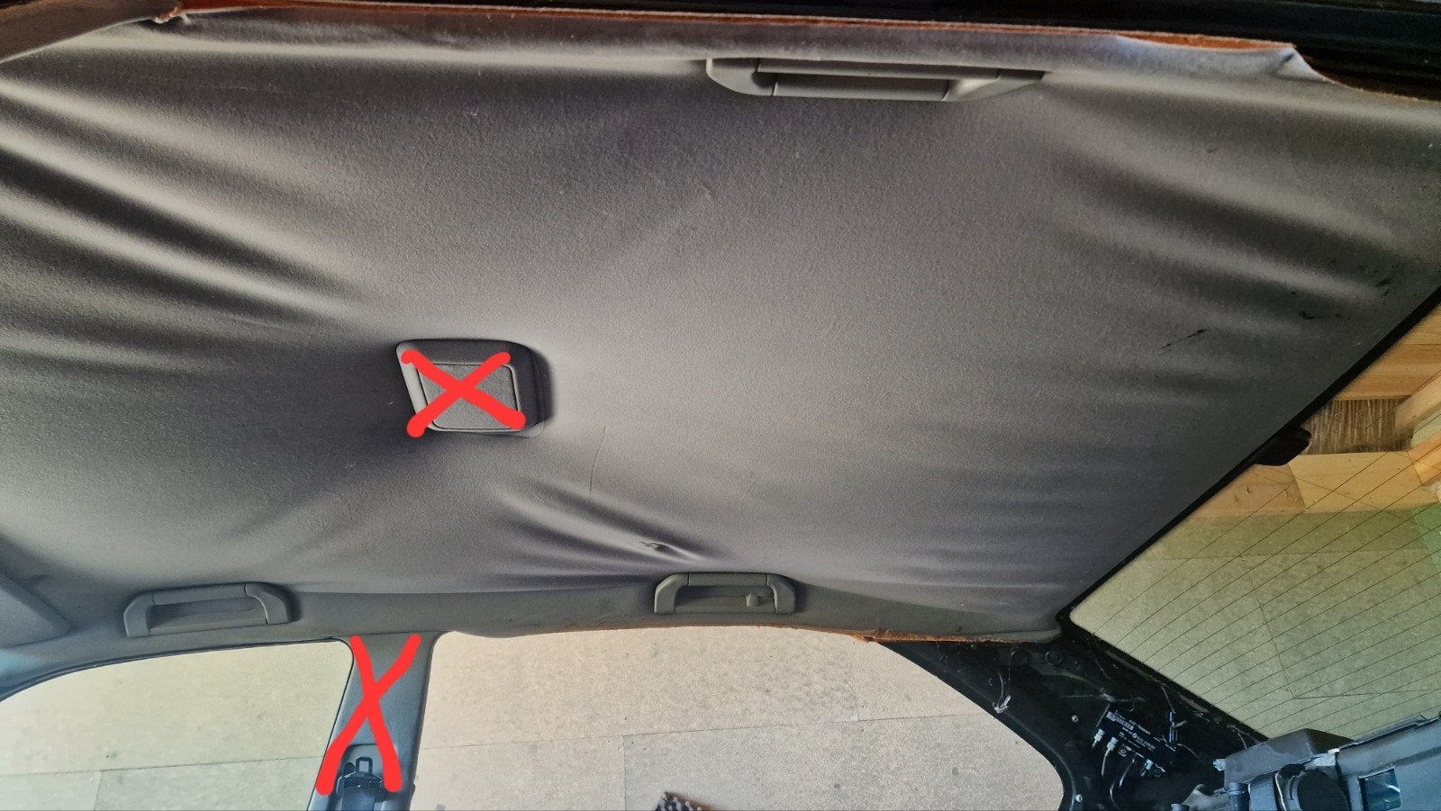 E38 iL dakhemel voor opnieuw te bekleden zonder dakraam, Ophalen, Gebruikt
