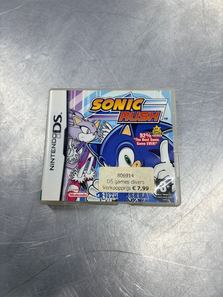 Sonic Rush DS | €7,99, Spelcomputers en Games, Avontuur en Actie, ., 1 speler, Ophalen of Verzenden