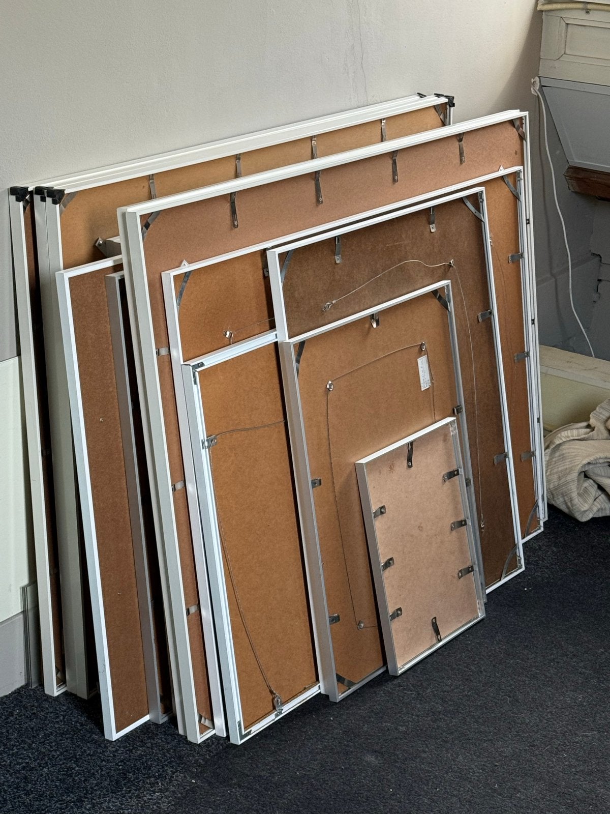 Diverse Barth lijsten: wit en aluminium in diverse maten, Huis en Inrichting, Ophalen, Gebruikt, Posterlijst, Wit