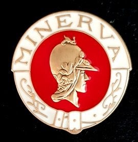 Minerva speld- rood-wit, Verzenden, Nieuw, Transport, Speldje of Pin