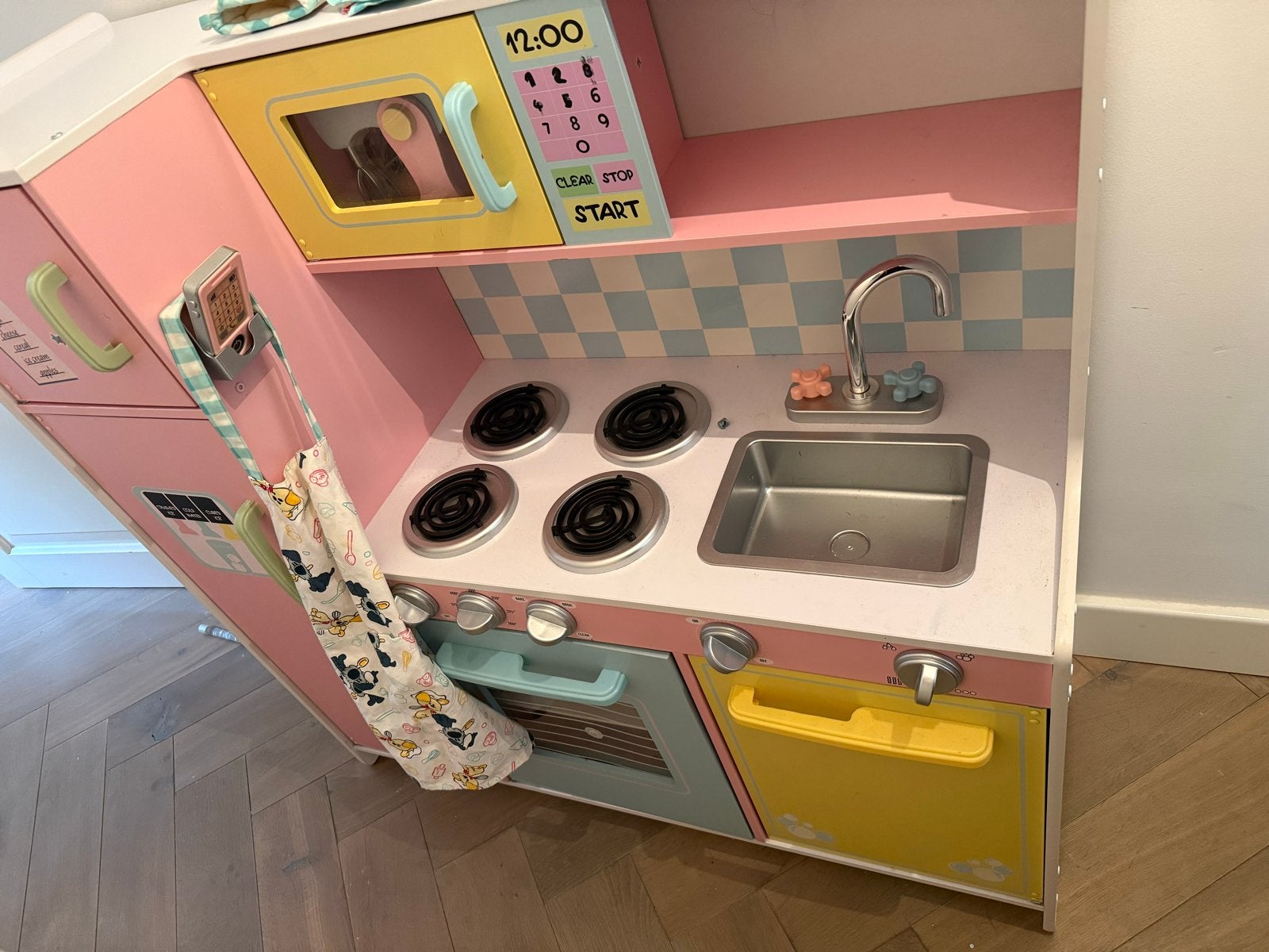 Grote houten speelkeuken met accessoires, Ophalen, Gebruikt, Hout, Speelkeuken
