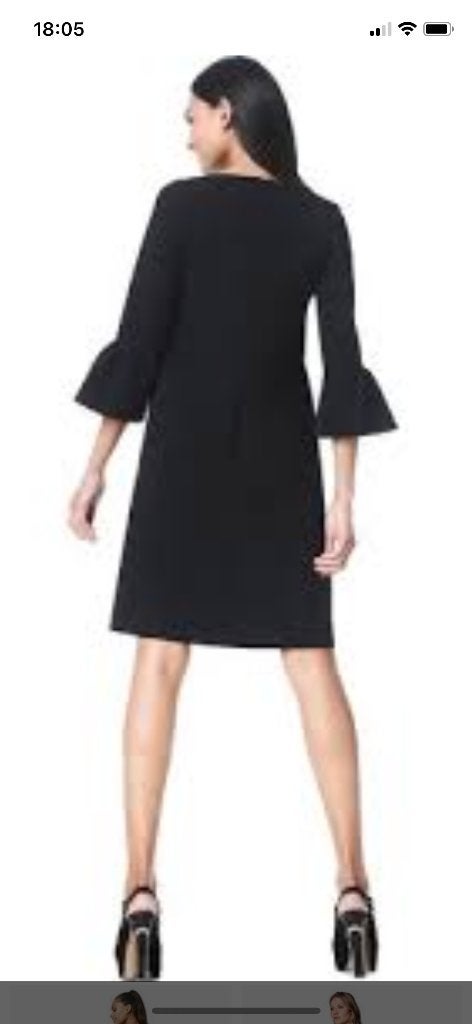 LaDress jurkje Sophie (maat M) met wijde mouwen, Kleding | Dames, Maat 38/40 (M), Zwart, Ophalen of Verzenden, Zo goed als nieuw