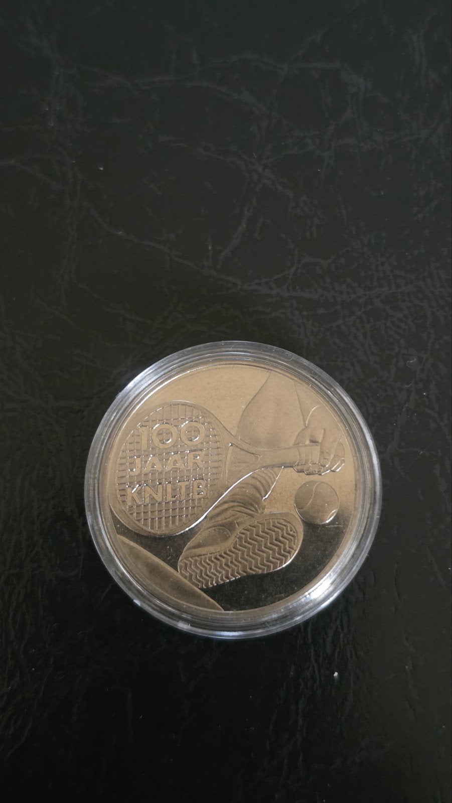 1999 ECU 100 Jaar KNLTB Tennis Munt, Postzegels en Munten, Ophalen of Verzenden, Koningin Beatrix, Overige waardes, Losse munt