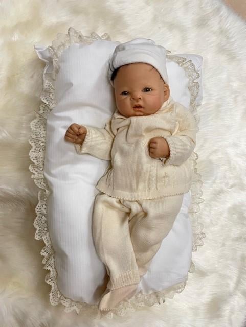 Nel de Man OOAK baby e modelene ong 56cm., Verzamelen, Poppen, Ophalen of Verzenden, Zo goed als nieuw, Pop, Levensecht of Reborn