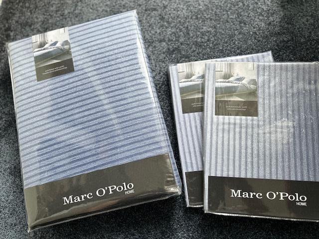 Essenza Marc O'Polo Dekbedovertrek 260 100% Satijn Katoen, Huis en Inrichting, Info@essenzahome.nl, Blauw, Essenza, Dekbedovertrek