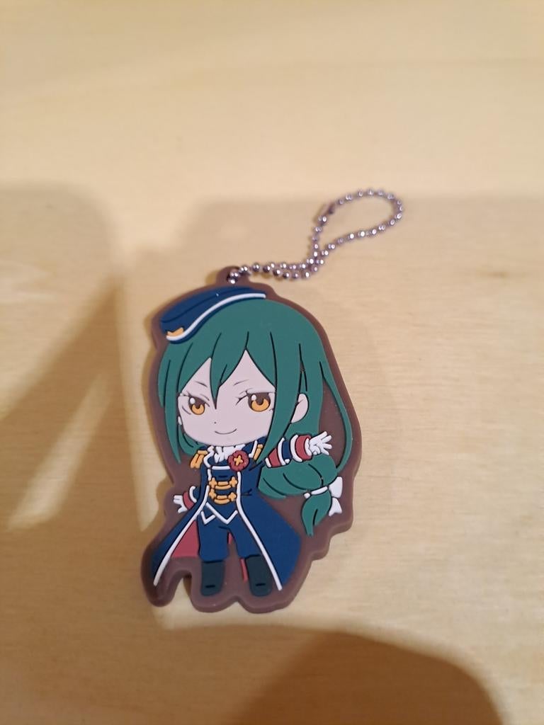 Re:Zero Emilia Rubber Sleutelhanger Anime Manga, Ophalen of Verzenden, Zo goed als nieuw, Knuffel of Figuurtje