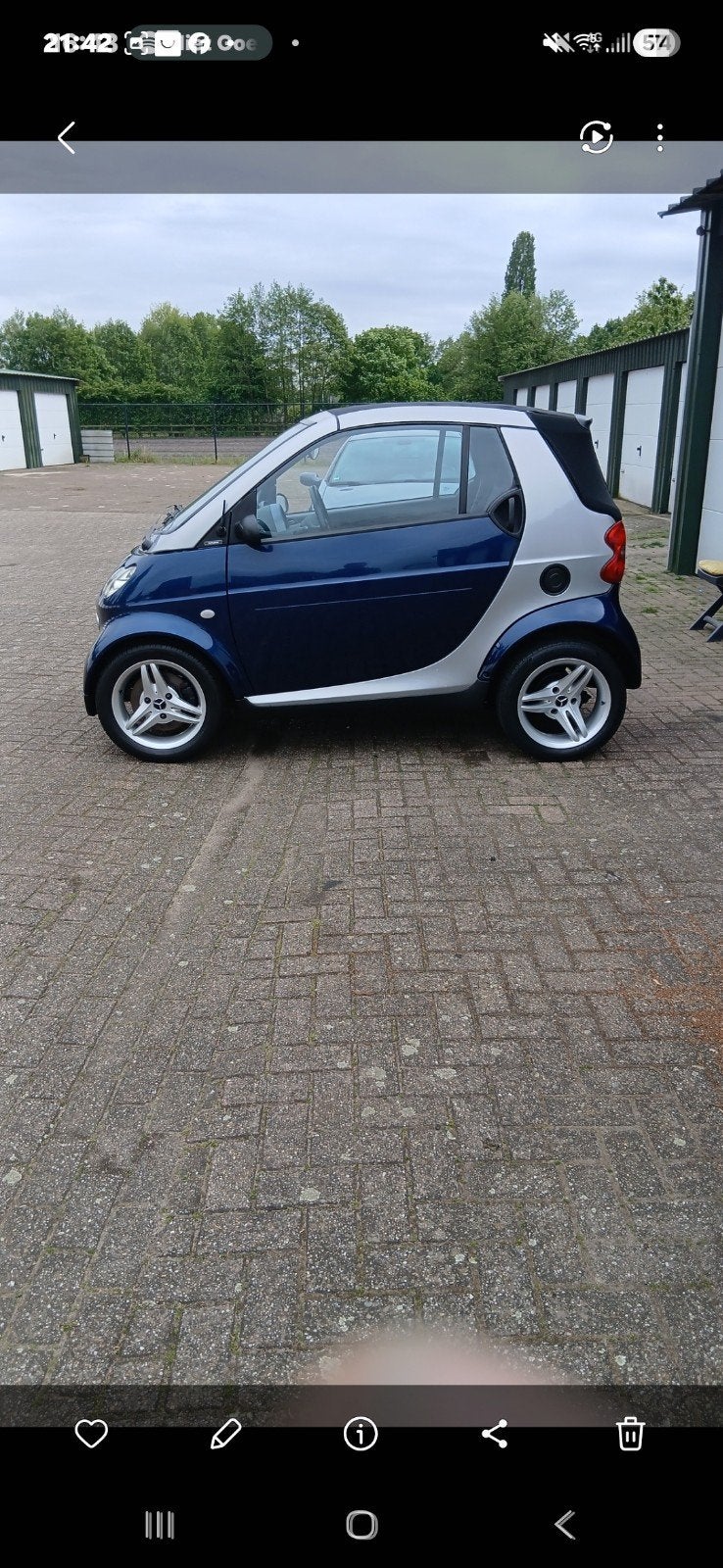 Smart fortwo cabriolet, zeldzaam in deze staat !, Auto's, Smart, Automaat, 700 cc, Cabriolet, 70 pk