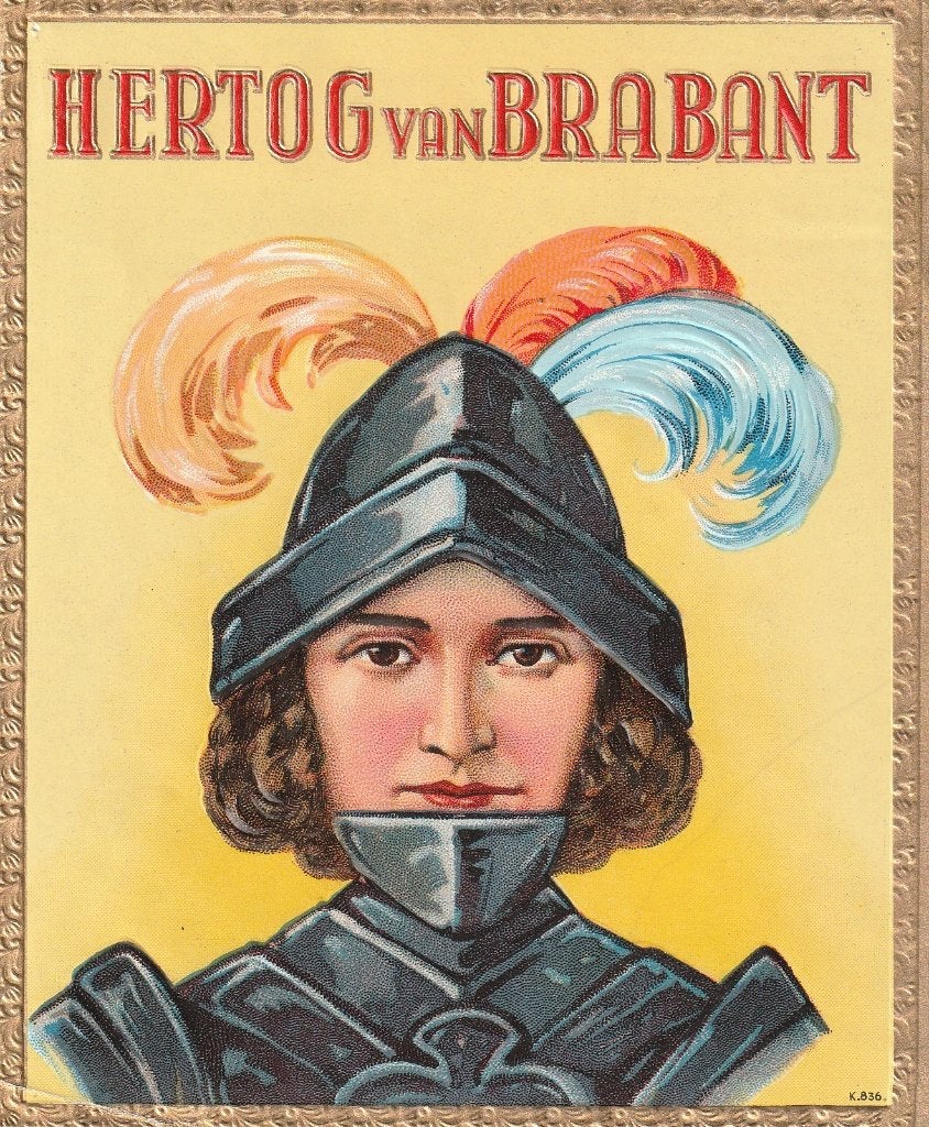 etiket R - 2248  hertog van brabant sigarenbanden, Ophalen of Verzenden, Zo goed als nieuw, Sigarenbandjes