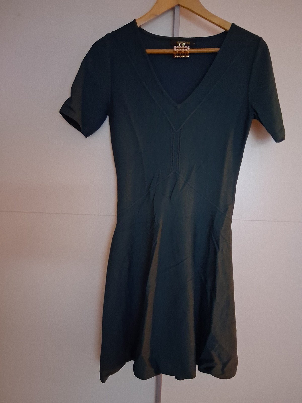 Supertrash jurk maat M blauwgroen, Kleding | Dames, Jurken, Maat 38/40 (M), Supertrash, Ophalen of Verzenden, Zo goed als nieuw
