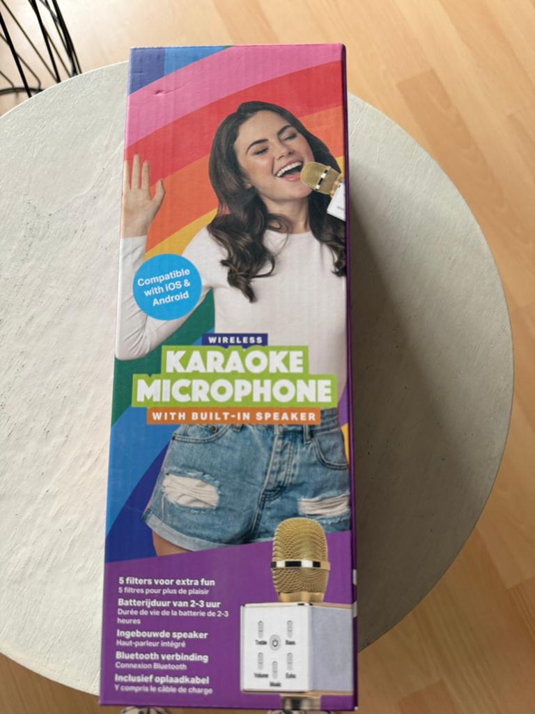 Draadloze karaoke microfoon, Ophalen of Verzenden, Nieuw