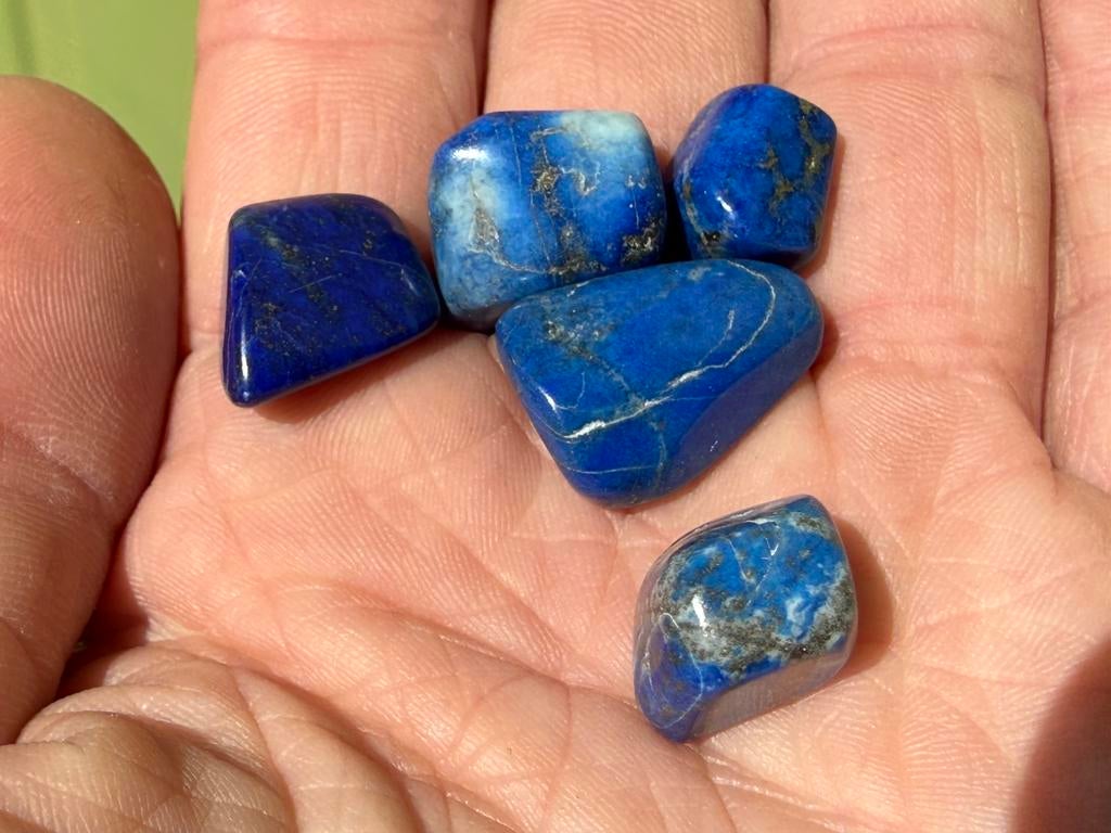 Lapis Lazuli verzameling broekzaksteentjes mineralen, Ophalen of Verzenden, Mineraal