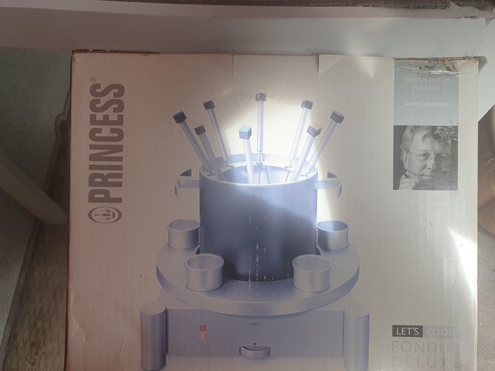 Princess Fondue Deluxe - Jan des Bouvrie - Nieuw in doos, Ophalen of Verzenden, Nieuw, Elektrisch, Fondueset