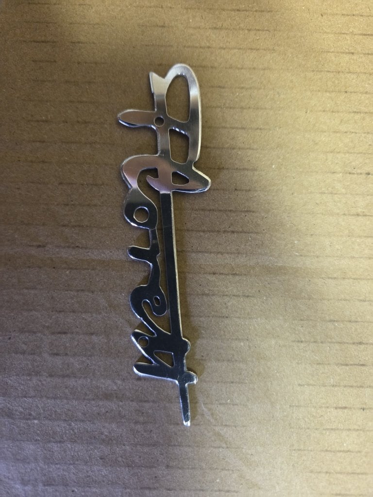 Florett logo (alu), Ophalen of Verzenden, Zo goed als nieuw, Frame