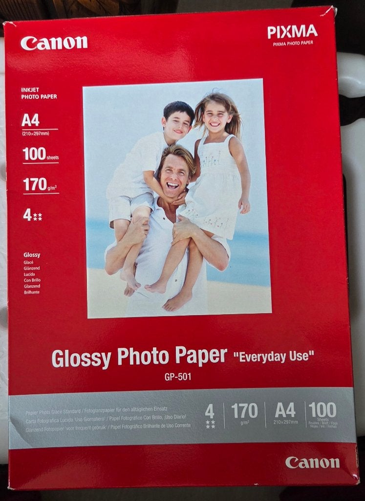 Zgn, verkoop Canon PIXMA GP-501 glanzend fotopapier, Ophalen of Verzenden, Zo goed als nieuw