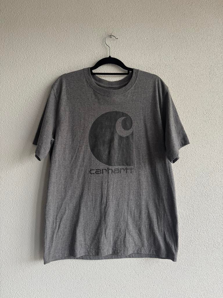 Carhartt grijs T-shirt relaxed fit met logo print, Carhartt, Maat 52/54 (L), Carhartt, Ophalen of Verzenden
