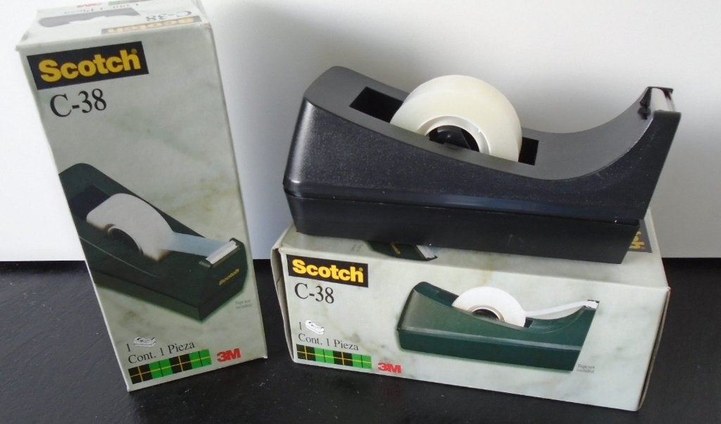 PLAKBANDROLLER TAPEDISPENSER ZWART NIEUW, Scotch, -, -, Nieuw