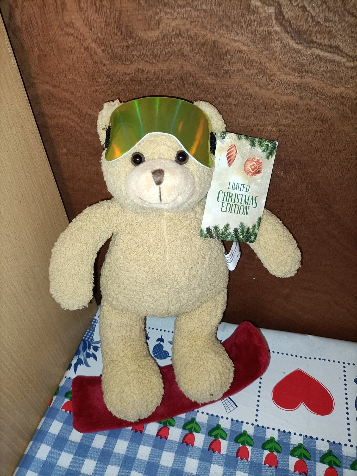 Freddy the Teddy knuffel op snowboard Limited Edition, Ophalen of Verzenden, Zo goed als nieuw, Overige typen