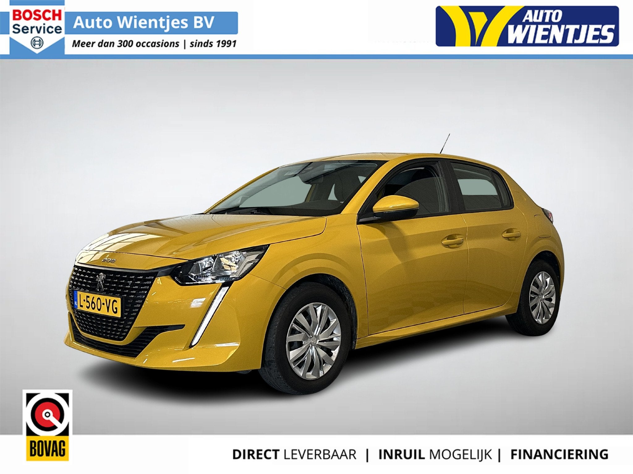 Peugeot 208 1.2 PureTech | Active 5-Drs | Airco | Cruise | C, Auto's, 21 km/l, 1199 cc, Geel, Bedrijf
