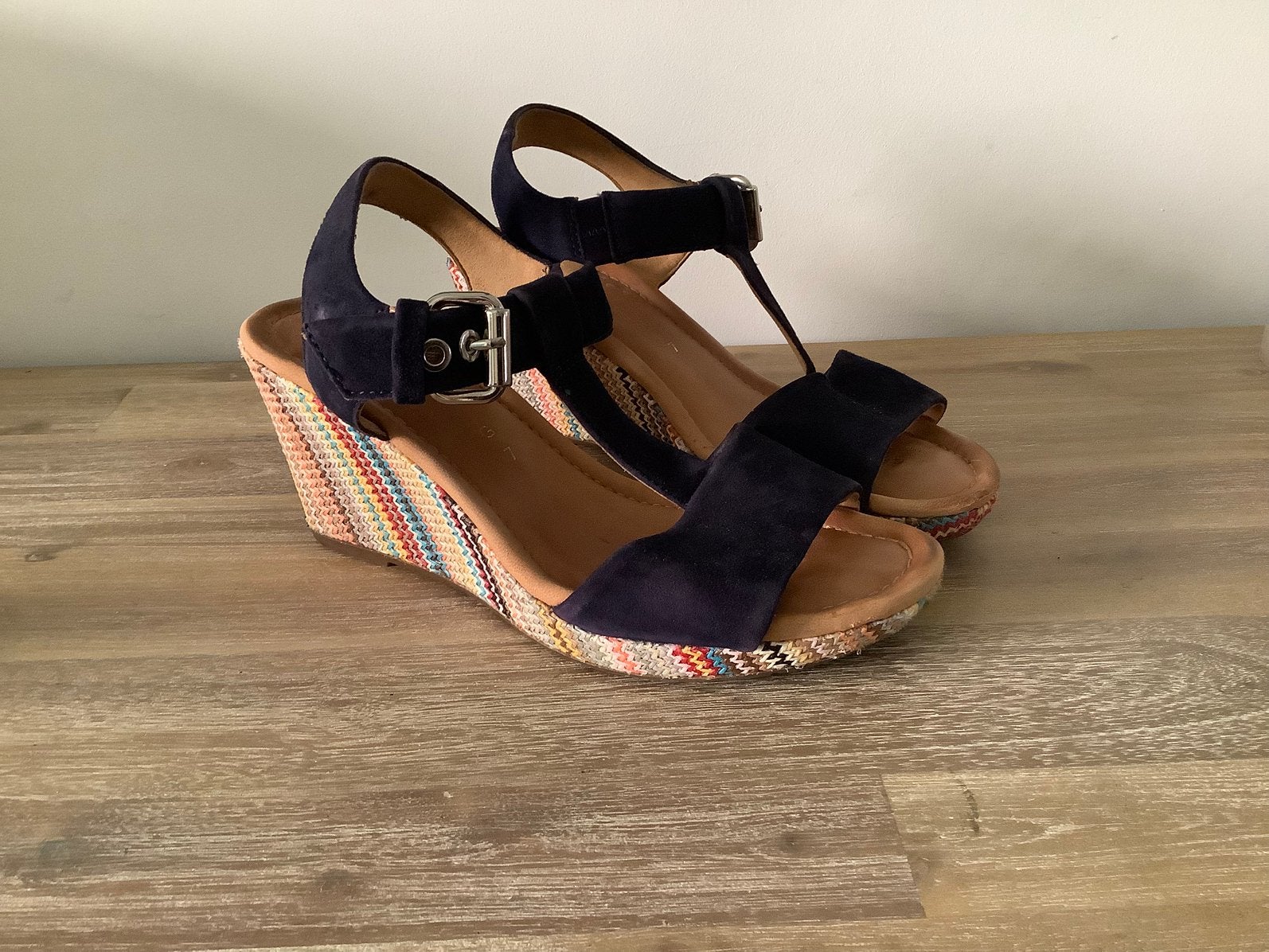 Gabor sandalen maat 40.5 G, Ophalen of Verzenden, Zo goed als nieuw, Blauw, Sandalen of Muiltjes