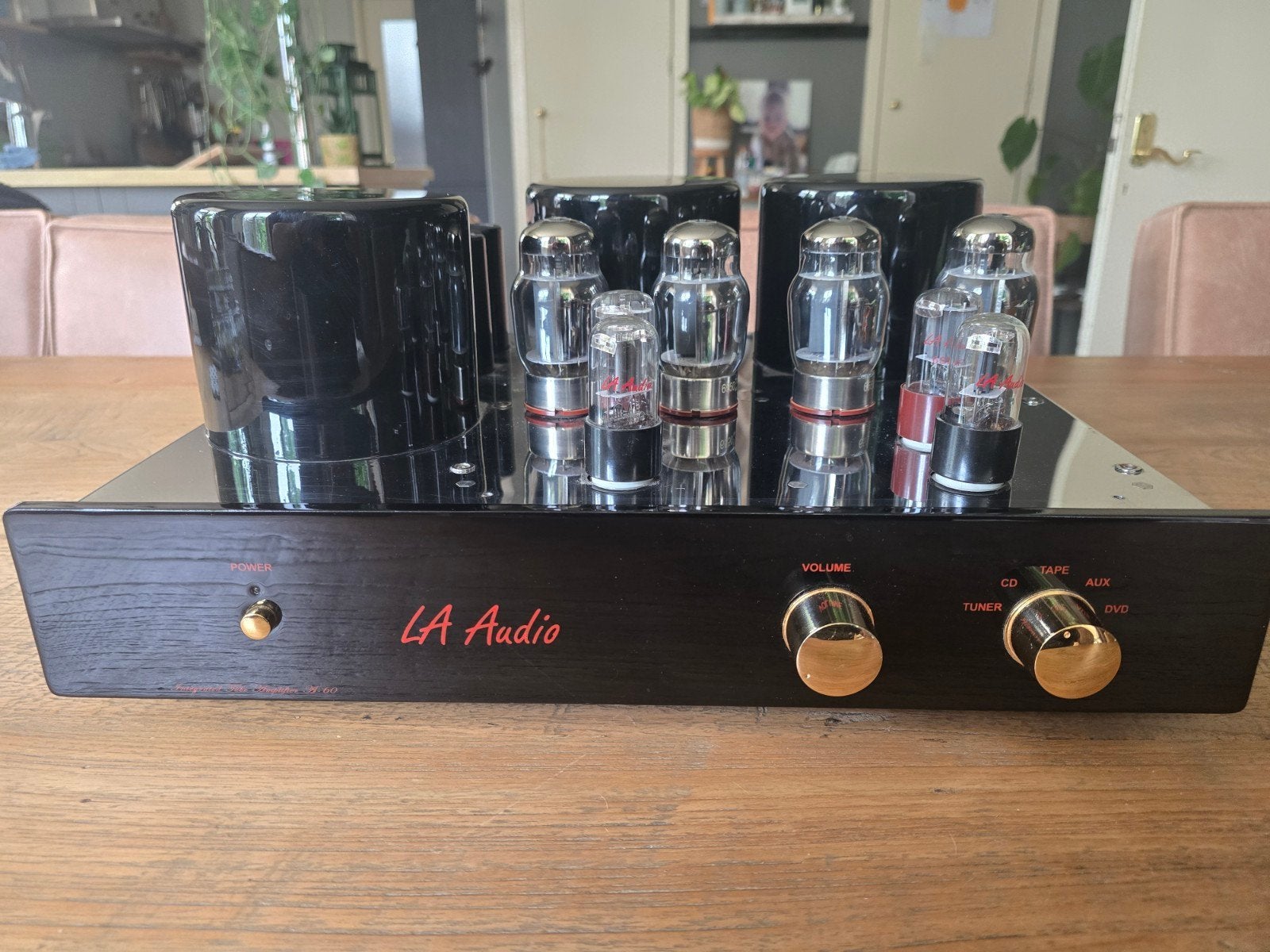 LA Audio A-60 buizenversterker - Prachtige geluidskwaliteit, Zo goed als nieuw, 60 tot 120 watt, Stereo, Ophalen