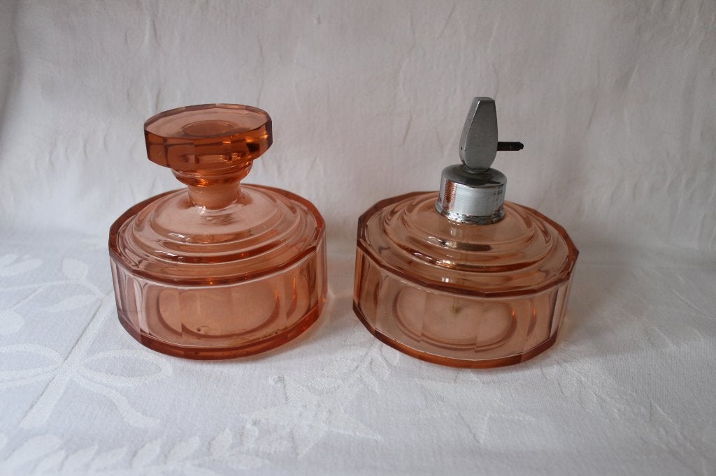 Antiek Art Deco Frans kaptafel set c 1930, Antiek en Kunst, Ophalen of Verzenden