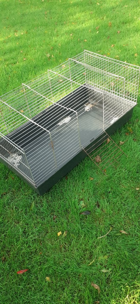 Cavia/hamster of konijnenkooi GRATIS, Dieren en Toebehoren, Kooi, Gebruikt, Cavia, 75 tot 110 cm