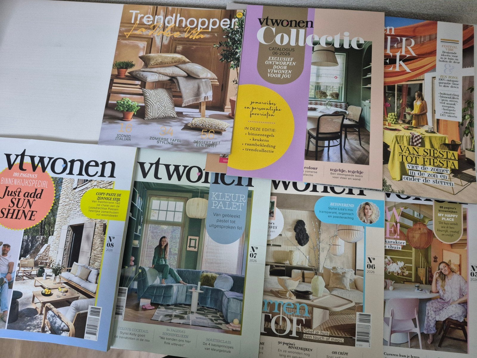 Nieuwe VT Wonen nr.5,6,7 en 8, Ophalen of Verzenden, Nieuw, Overige typen