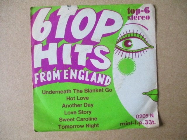 s1561 diverse artiesten - 6 top hits from england, Ophalen, Gebruikt, 7 inch, Overige genres