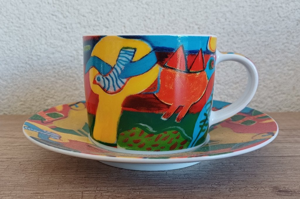 Corneille kop en schotel, Ophalen of Verzenden, Zo goed als nieuw, Overige stijlen, Kop(pen) en/of Schotel(s)