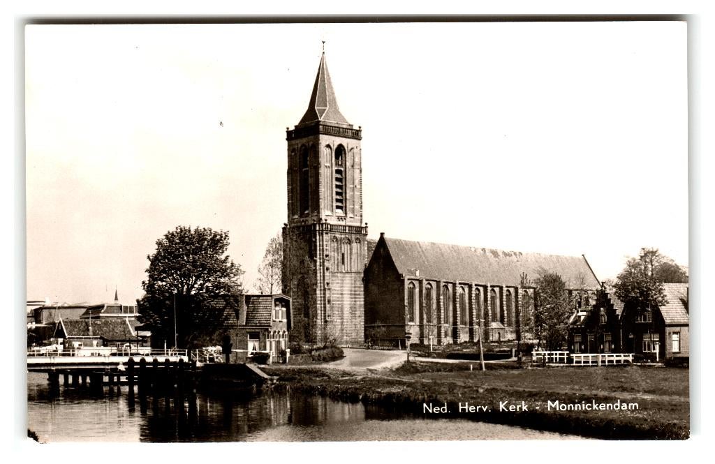 Monnickendam, Ned. Herv. Kerk, Verzamelen, Ansichtkaarten | Nederland, Verzenden, 1960 tot 1980, Ongelopen, Noord-Holland