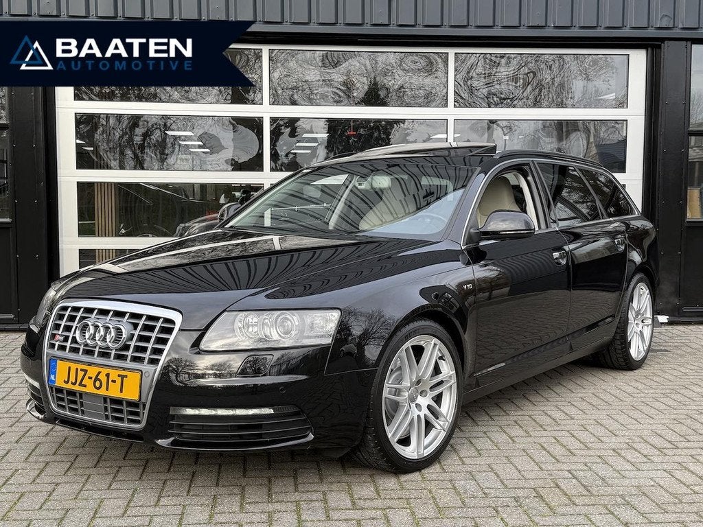 Audi A6 Avant 5.2 FSI S6 V10 435 pk|Dealer OH|2e eig.|Pano|C, Automaat, 435 pk, 5204 cc, Zwart