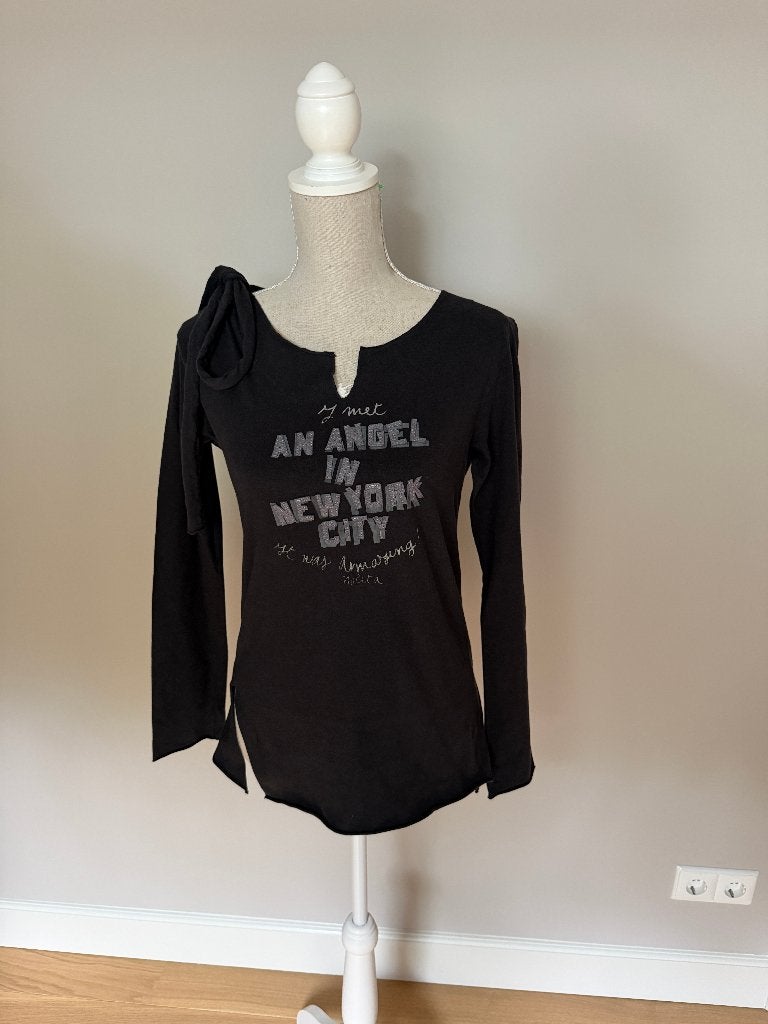 Shirt top zwart Nolita maat M, Kleding | Dames, Zwart, Zo goed als nieuw, Lange mouw, Nolita