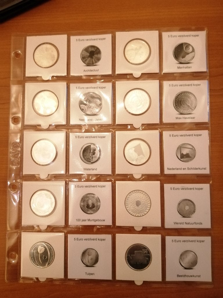(M-03) 40 Verzilverde munten Beatrix/Alexander 5 en 10 euro, Postzegels en Munten, Munten | Nederland, Ophalen of Verzenden, Koningin Beatrix