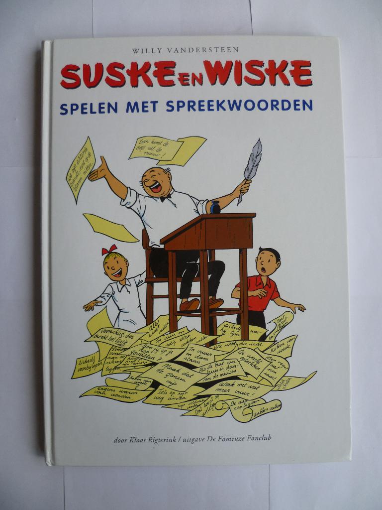 S&W 1E DRUK "SPELEN MET SPREEKWOORDEN"FANCLUB UIT 2001, Willy Vandersteen, Eén stripboek, Ophalen of Verzenden, Zo goed als nieuw