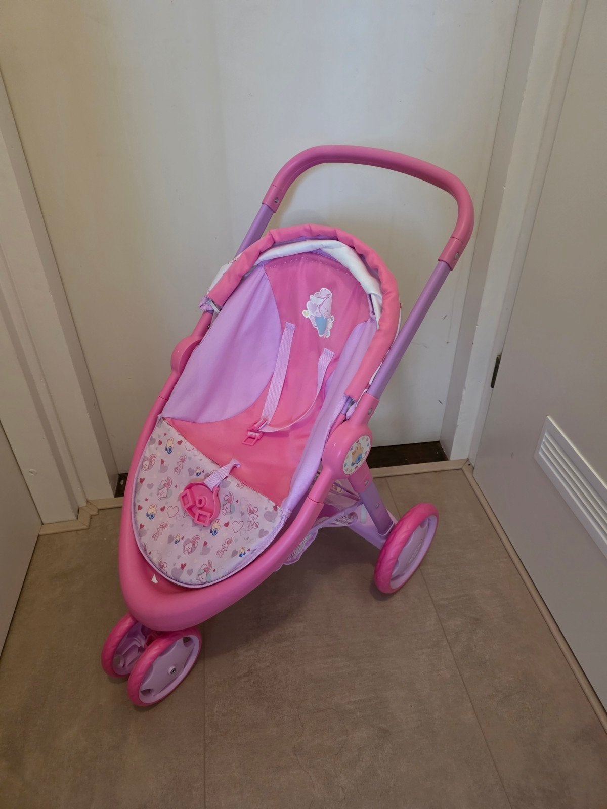 Baby Born poppenwagen roze, Ophalen, Zo goed als nieuw, Babypop