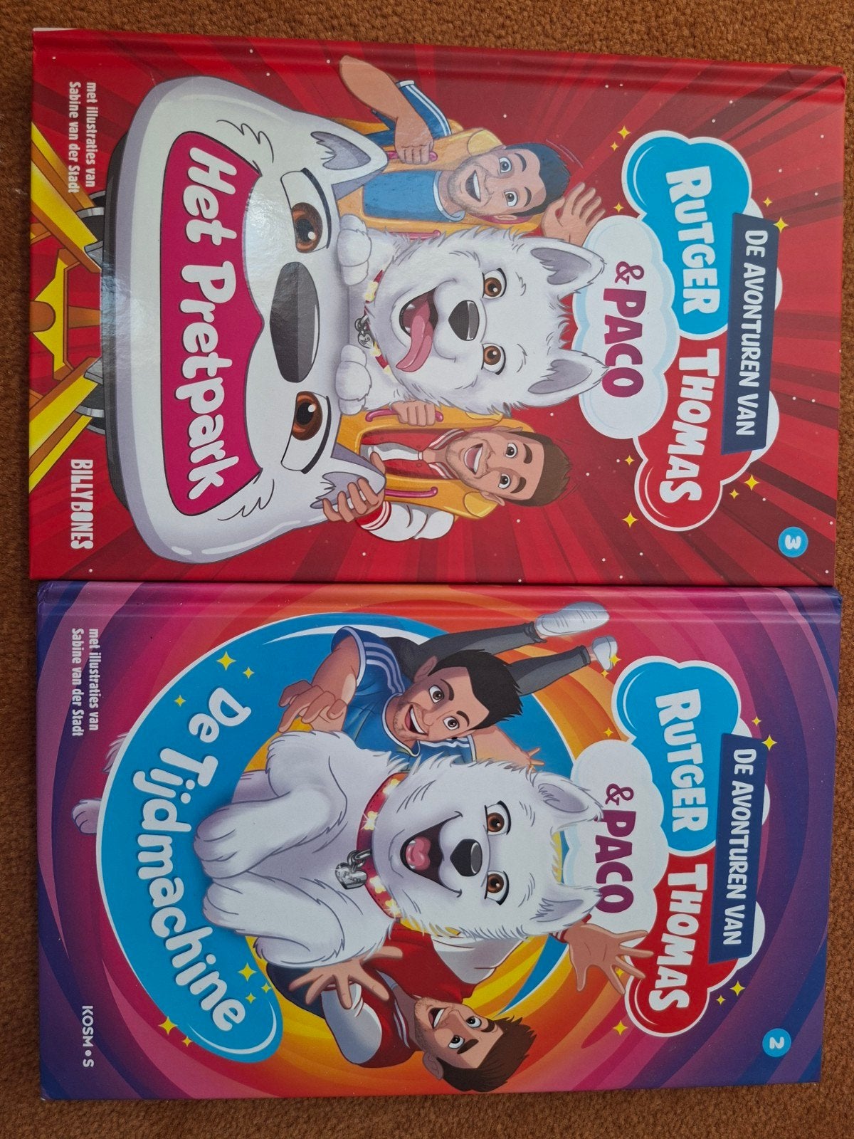 Rutger, Thomas & Paco: De Tijdmachine & Het Pretpark (deel 2, Ophalen of Verzenden, Zo goed als nieuw, Fictie algemeen
