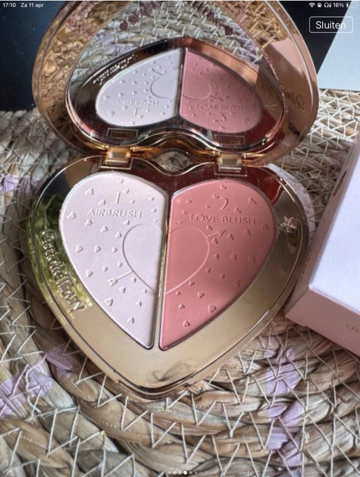 Charlotte Tilbury pillow talk Talk Flawless Peach – NIEUW!, Wangen, Nieuw, Ophalen of Verzenden, Make-up
