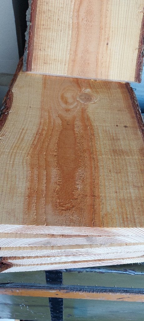 houten planken 8x met schors + flacon wood olie, alles nieuw, Overige typen, Hout, Nieuw, Ophalen of Verzenden