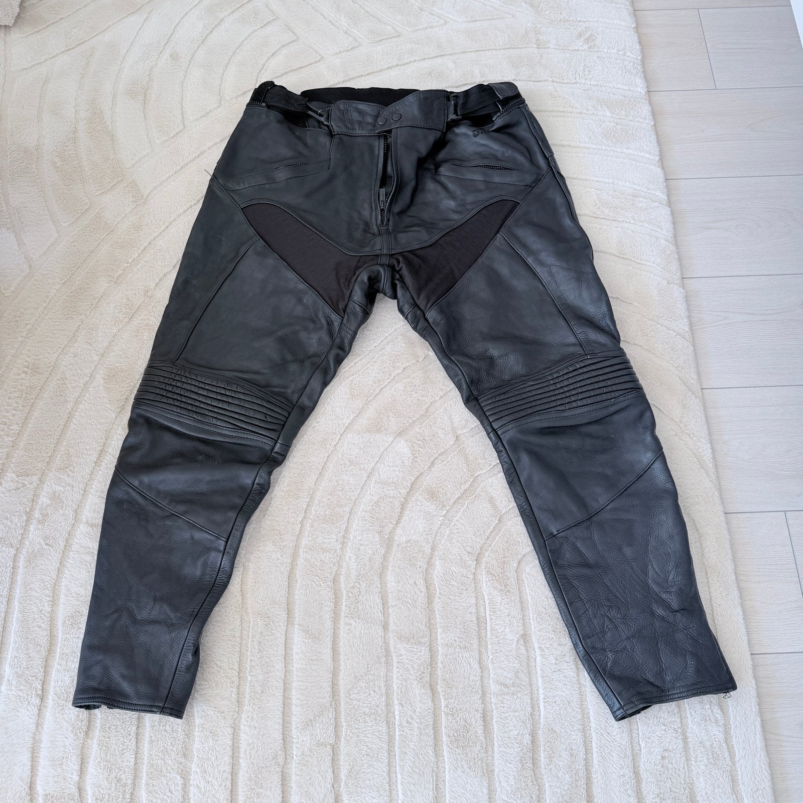 Orina Leren Motorbroek Zwart – Maat XXL, Ophalen of Verzenden, Tweedehands, Heren, Broek | leer