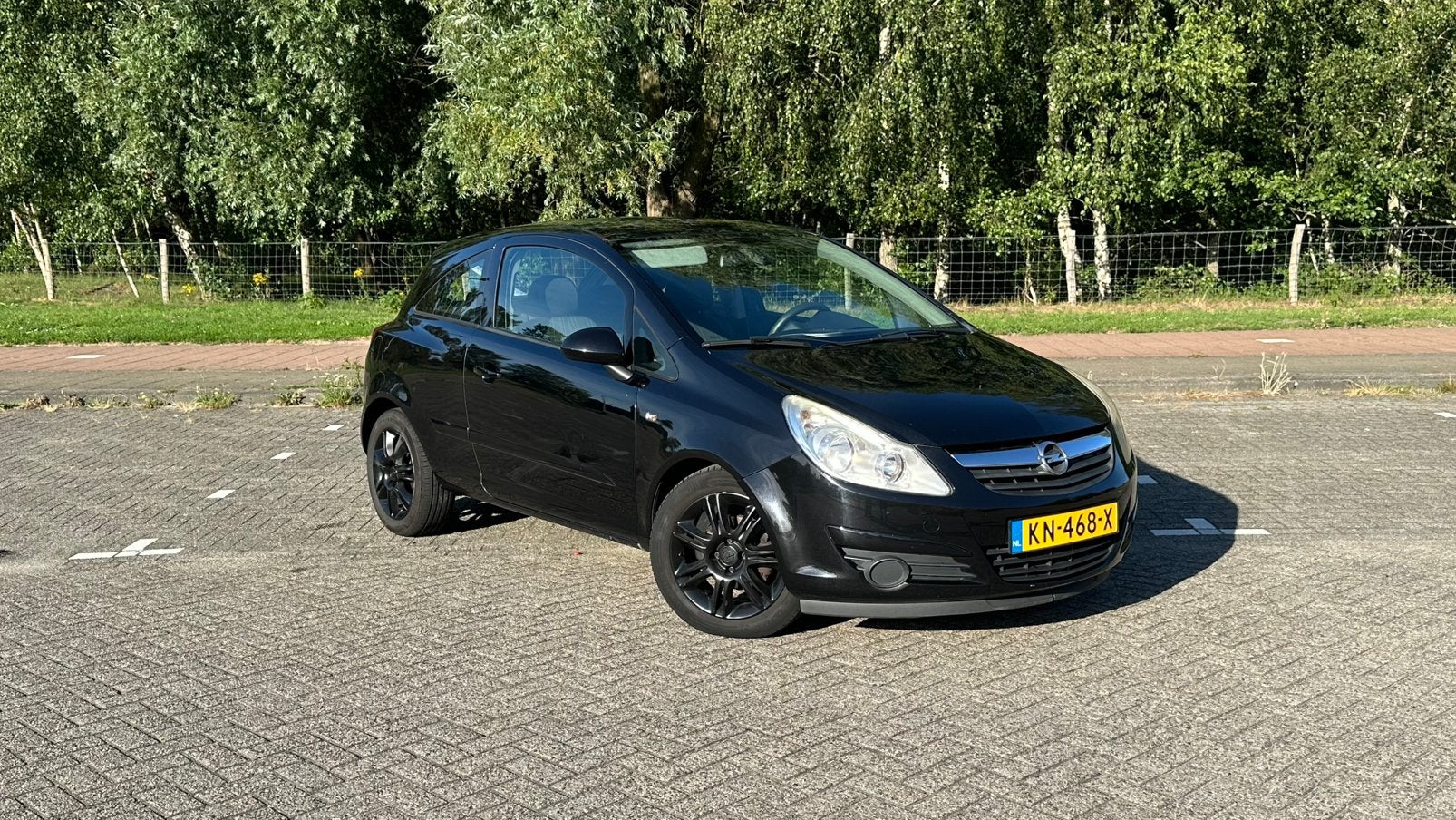 Opel Corsa 1.2, Auto's, Stof, Zwart, 4 cilinders, Zwart