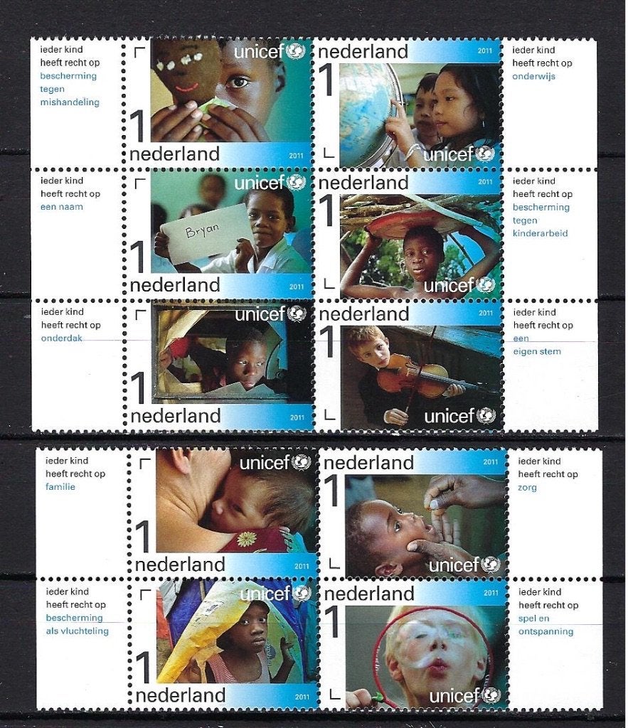 NVPH 2823/2832 (Unicef 65 jaar) Postfris, Ophalen of Verzenden, Na 1940, Postfris