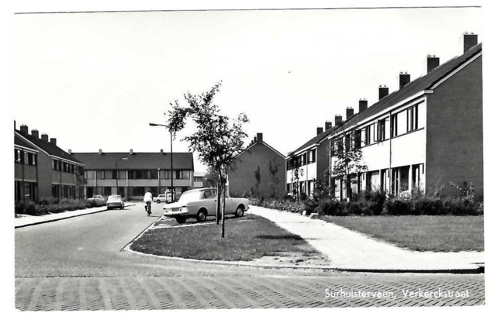 Surhuisterveen - Verkerckstraat, Verzenden, 1940 tot 1960, Ongelopen, Friesland