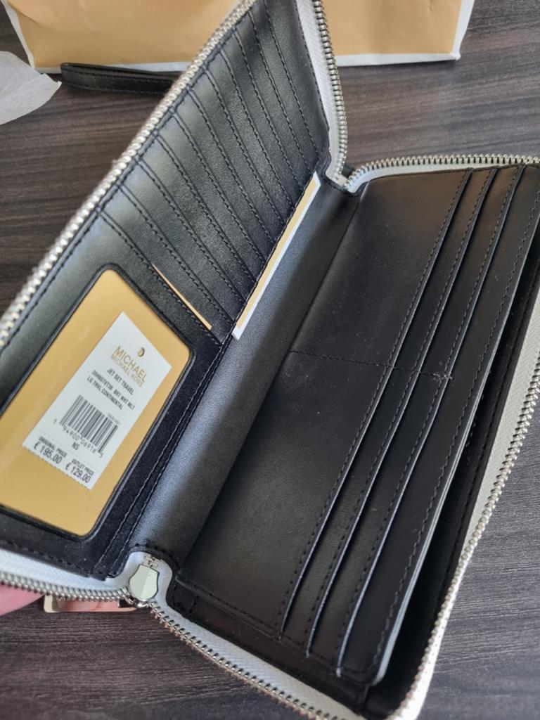 Michael Kors Jet Set Travel Portemonnee Wit, Ophalen of Verzenden, Nieuw, Wit, Overige merken