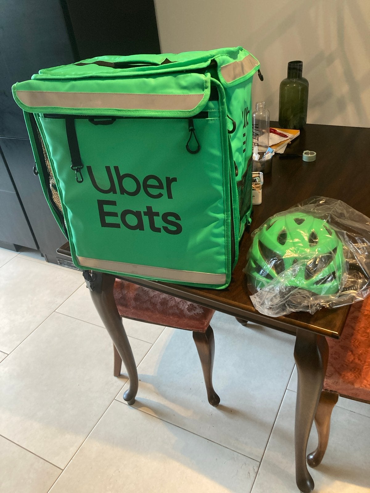 Nieuwe Uber Eats tas met helm - Nooit gebruikt!, Ophalen, Nieuw
