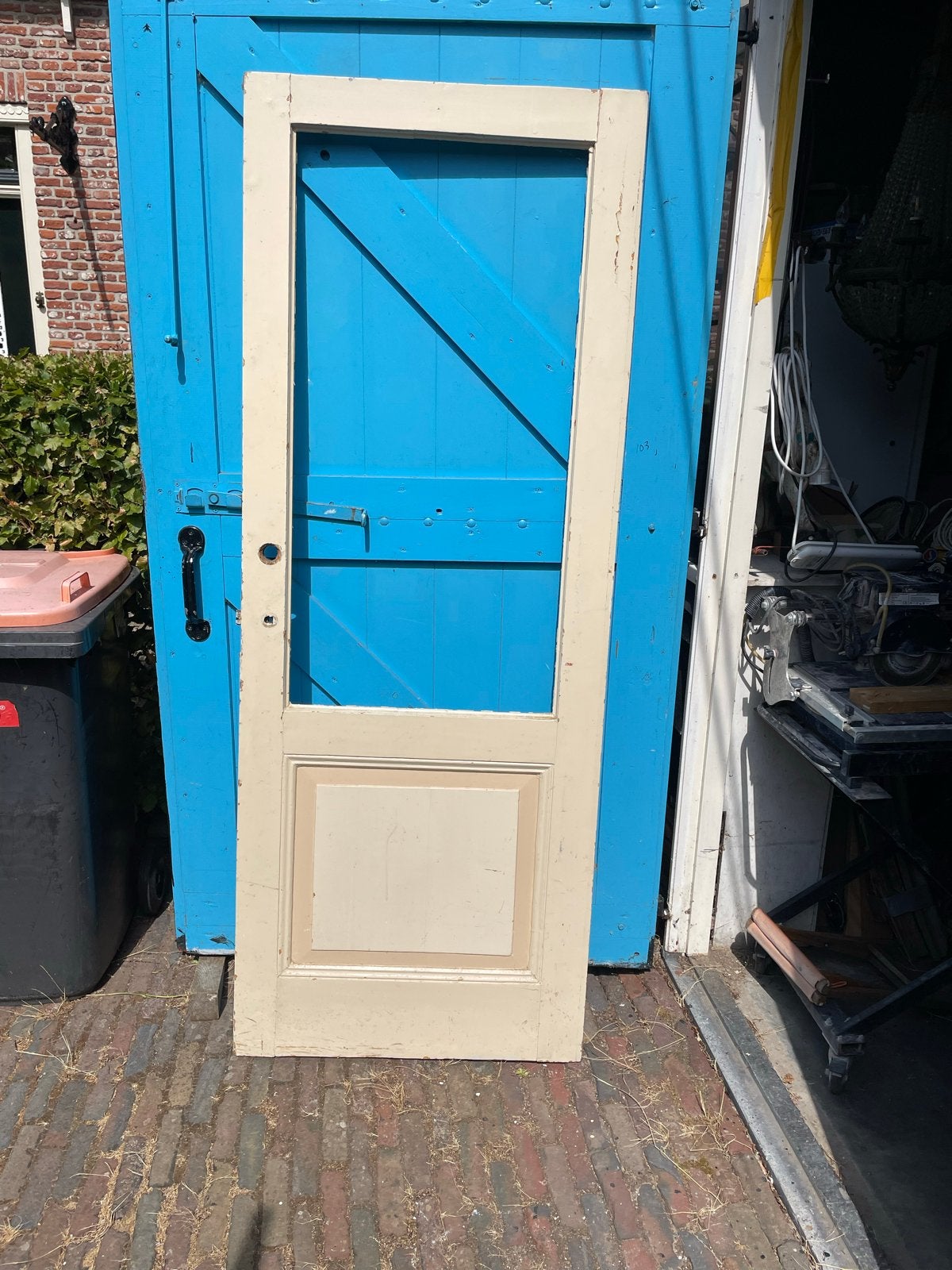 Oude paneeldeur 80x210 cm - Authentiek en sfeervol, Antiek en Kunst, Ophalen