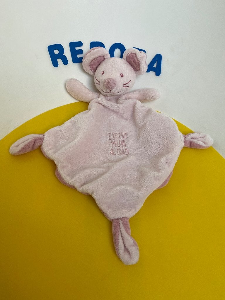 K1615 nicotoy doekje muis roze, Ophalen of Verzenden, Zo goed als nieuw, Overige typen