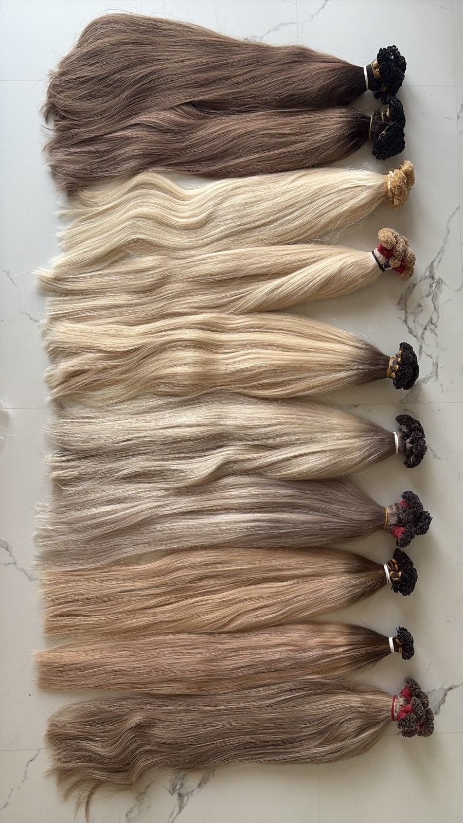 Keratine wax hair extensions 70cm 1g - Laatste partij, Ophalen of Verzenden, Nieuw, Pruik of Haarverlenging