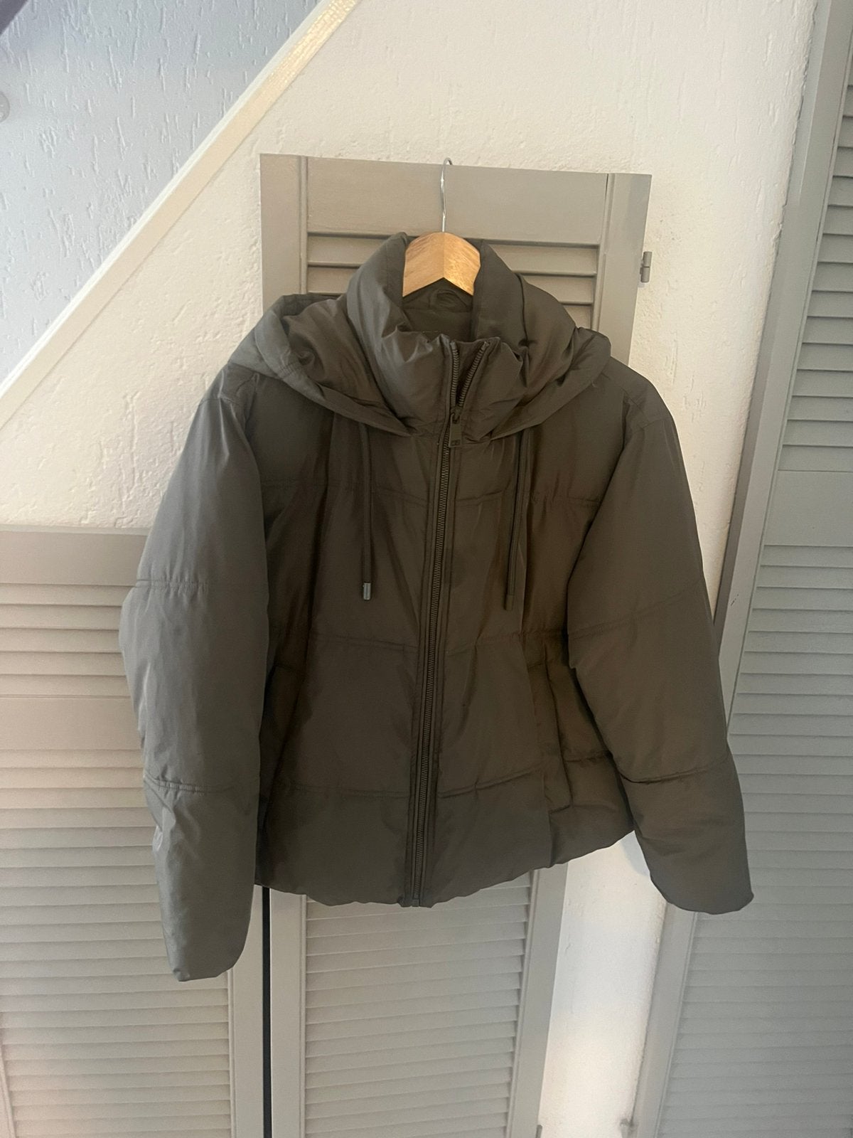 Zara Puffer Jas - Groen maat S, Ophalen, Zo goed als nieuw, Maat 36 (S), Groen